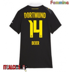 Borussia Dortmund Maximilian Beier #14 Seconda Maglia Femmina 2026-27 Manica Corta